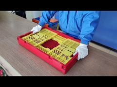 48 liter opslag kratten plastic stapelbare transportdozen opvouwbare groenten kratten