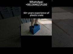 stapelbare opslag nestbare plastic krat container met vast deksel verhuisdoos