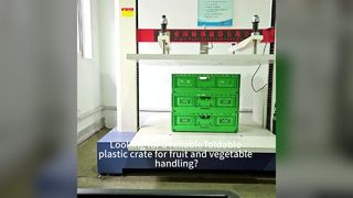 Opvouwbare plastic kratcompressietest | Fruit- en groentekratten