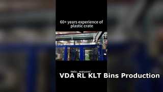 VDA RL-KLT Containerproductie Fabrikant van standaard kunststof logistieke bakken in de automobielsector