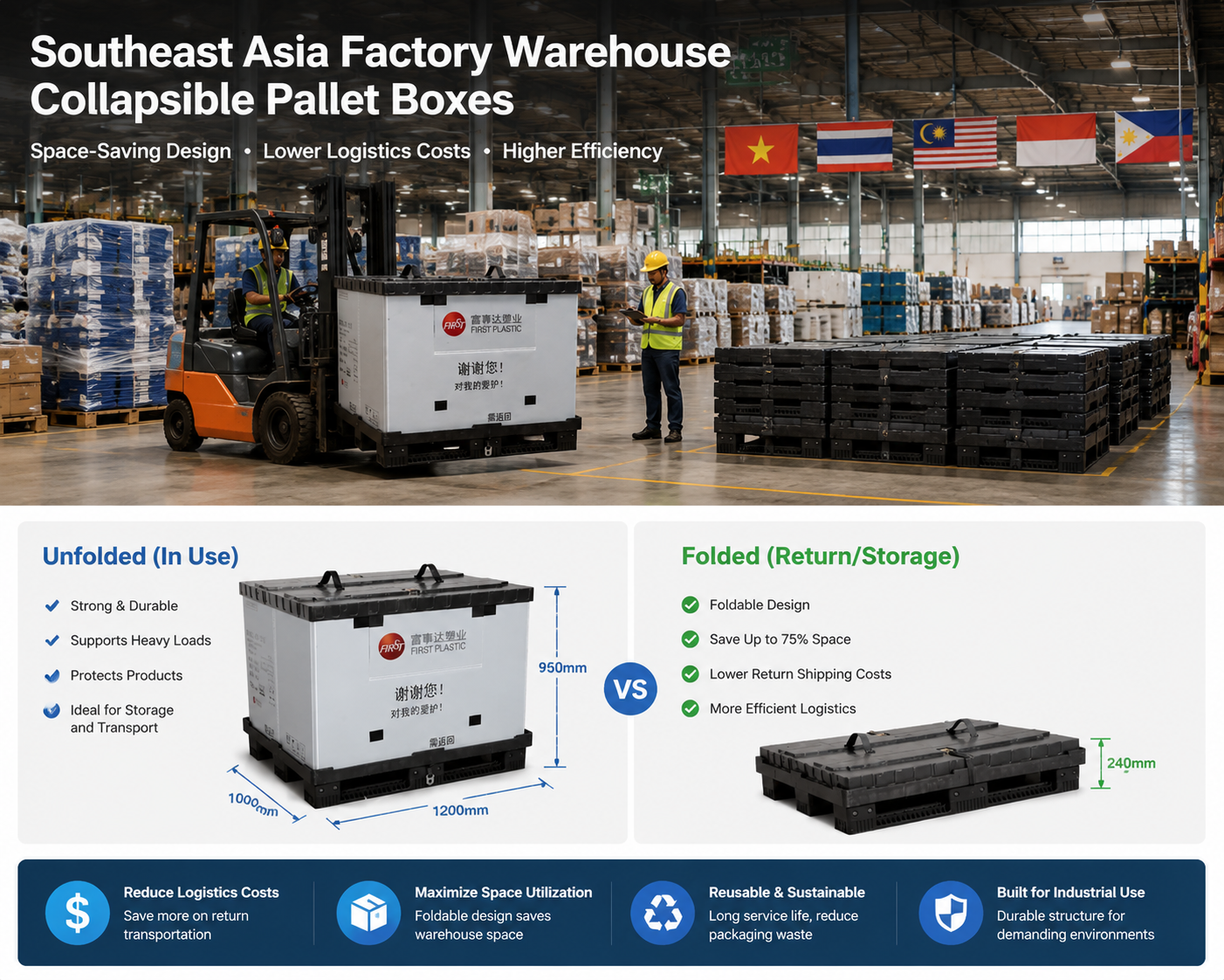 Laatste bedrijfsblogs Van prototype naar massaproductie: wat te verwachten van een fabrikant van plastic palletboxen