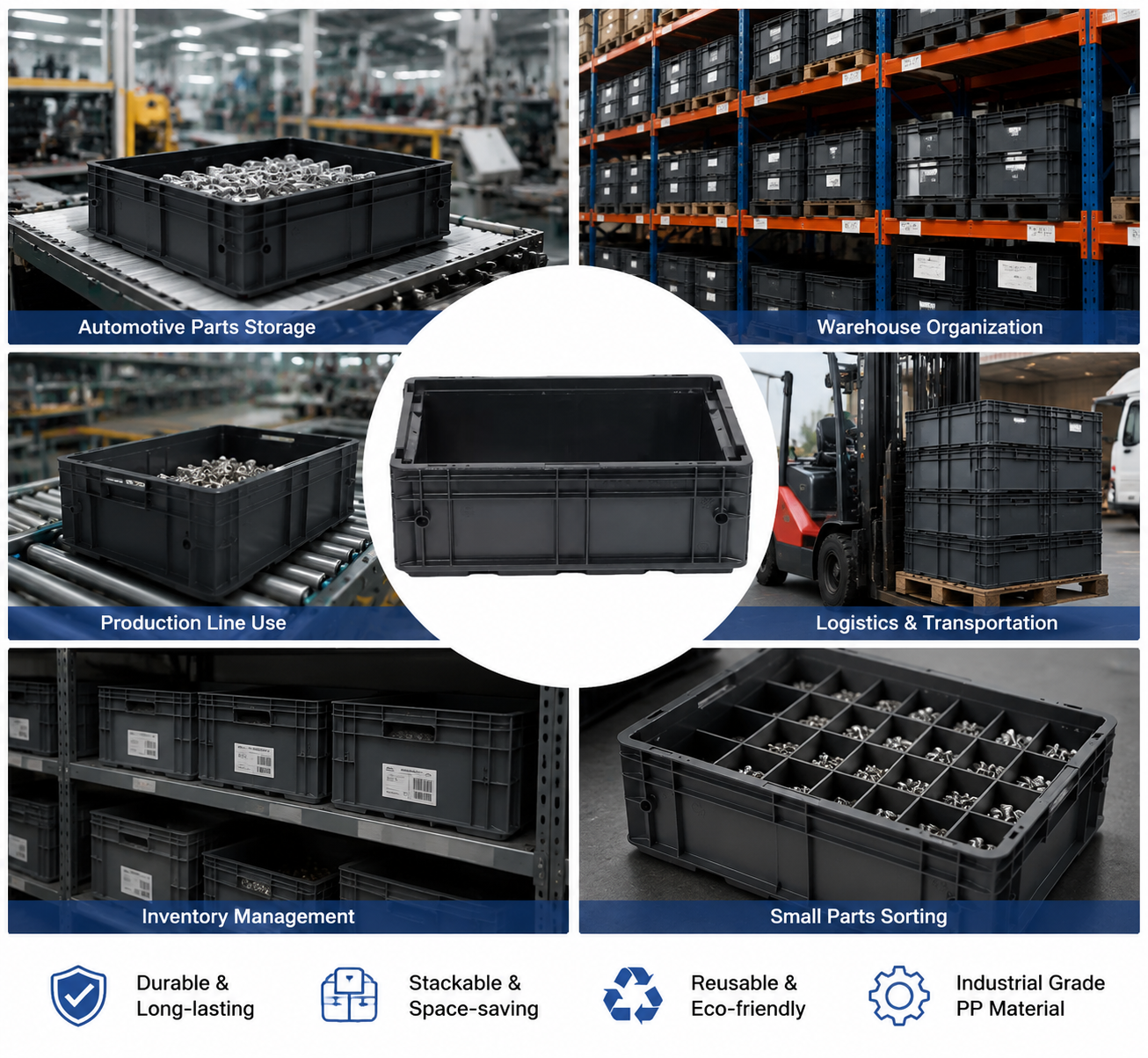 Laatste bedrijfsblogs Slimme Logistieke Upgrade: Hoe RFID-geschikte VDA-containers met Kanban-labelhouders de Digitale Fabrieksontwikkeling Ondersteunen