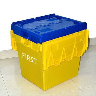 kopen Verhuizingskist met bevestigd deksel, stapelen, zware nestingcontainer, kratten 760x570x620 mm, herbruikbaar online vervaardiging