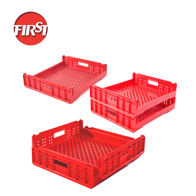 kopen Berging Broodbak Plastic Stackable Mesh Turnover Crates met zijdeprint logo online vervaardiging