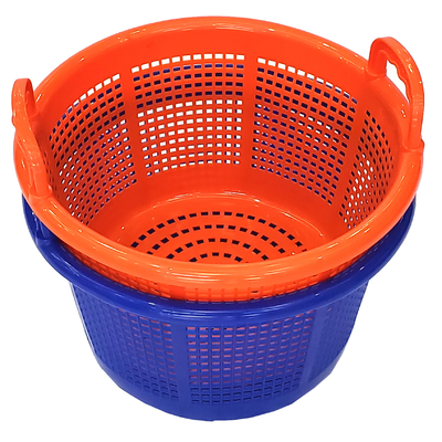 kopen Stackable Storage Ventilated Seafood M Plastic Shrimp Basket With Handle online vervaardiging