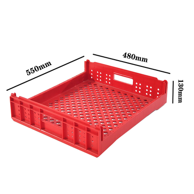 kopen Voedselveilige, niet wasbare, professionele broodkist voor bakkerijen en supermarkten, rode plastic doos, interne afmeting 510*450*105mm online vervaardiging
