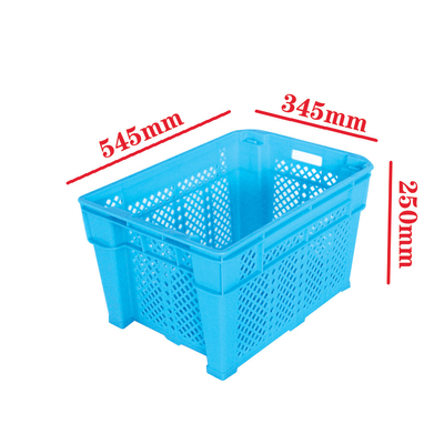 kopen Boerderij commerciële gekleurde plastic melk kratten voor groenten levering 545x345x250mm online vervaardiging