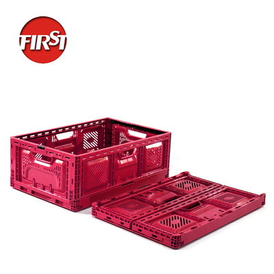 kopen Ventileerbare stapelbare plastic kratten voor opvouwbare groentenmanden Grootte 600*400*52 mm online vervaardiging