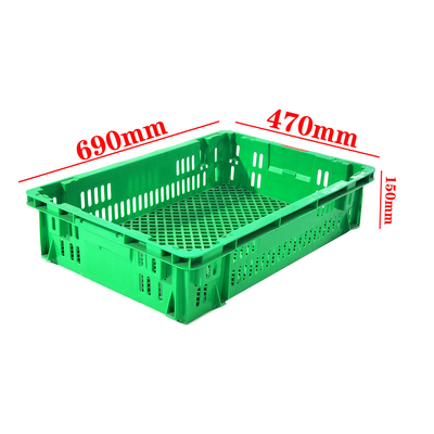 kopen Stack And Nest Plastic Crate Turnover Box Storage Tub Herbruikbare Mesh Moving Container online vervaardiging