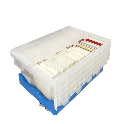 kopen Opbergruimte FIRST 46L Plastic Tote with Hinged Lid File Moving Box Containers Crate Plastic Storage online vervaardiging