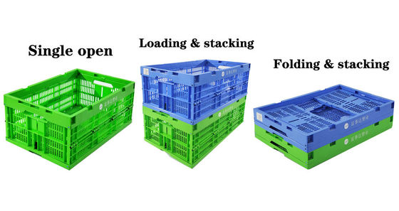 kopen Verpakkingsmateriaal van plastic vouwbaar krat Exportverpakkingsmateriaal van plastic vouwbaar krat Verplaatsbare container Opvouwbaar krat Stapelbaar ontwerp online vervaardiging