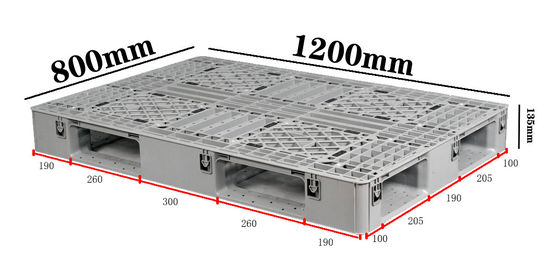 kopen PP Heavy-Duty stapelbare kunststof pallet Aanpasbare industriële pallets van 1200 x 800 mm online vervaardiging
