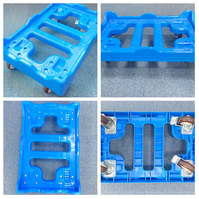 kopen Industriële opslagplaatsen Plastic Dolly Cart 50 kg lading Compatibel met plastic dozen online vervaardiging