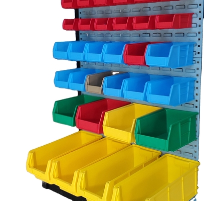 Plastic-plankbakken gereedschapskist stapelbare plastic doos magazijn voor schroeven stapelbare