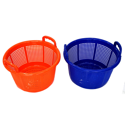 Supermarkt Stackable Plastic Mesh Storage Basket voor Fruit Harvest Crate Barrel 42CM