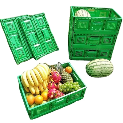 Verpakking van PP-groenten Plastic verplaatsbare dozen Containers krat Stapelbare opvouwbare krat
